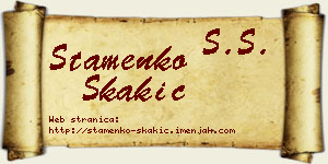 Stamenko Skakić vizit kartica